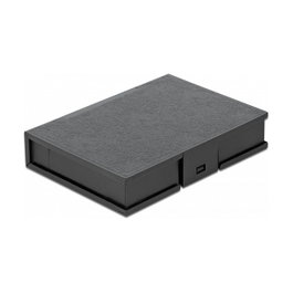 DeLOCK Caja de protección para 3.5″ HDD negro