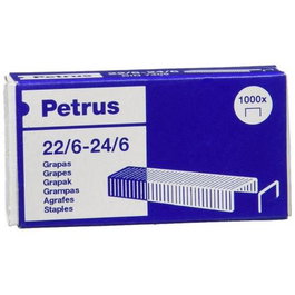 Petrus Grapas 22-6-24-6 galvanizadas - Caja de 1000 unidades