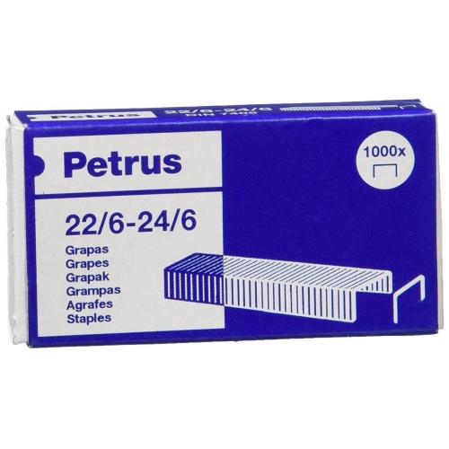 Petrus Grapas 22-6-24-6 galvanizadas - Caja de 1000 unidades Petrus Grapas 22-6-24-6 galvanizadas - Caja de 1000 unidades