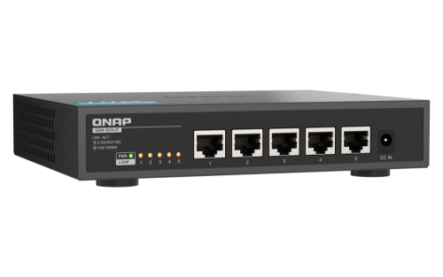 QNAP QSW-3205-5T Switch No Administrado 10G Ethernet Escritorio Negro