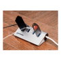 MANHATTAN Hub USB 3.0 SuperSpeed de 4 Puertos, Aluminio/Blanco