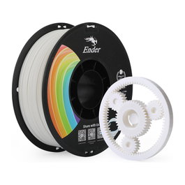 Creality PLA+ Filamento 3D Blanco 1 kg, 1.75 mm, Rollo, Material Impresión 3D, Compatible FDM, Alta Velocidad