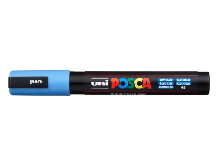 Posca PC-5M Marcador de Pintura Punta Bala Azul Cielo Posca PC-5M Marcador de Pintura Punta Bala Azul Cielo