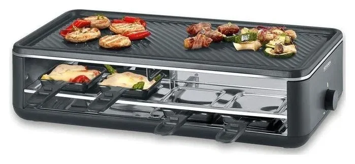 Severin Parrilla Raclette RG2365 para 8 personas, Negro