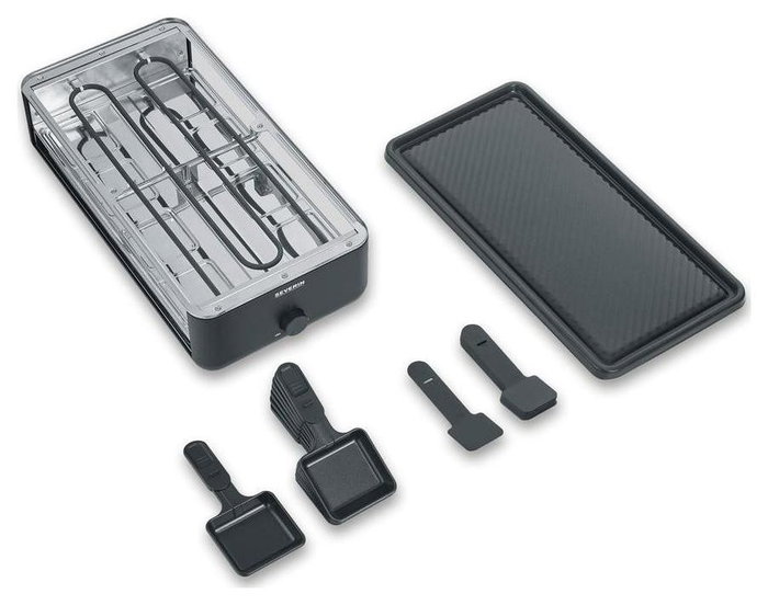 Severin Parrilla Raclette RG2365 para 8 personas, Negro
