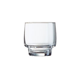 ARC Vaso Whisky Tivoli de Vidrio, 32 cl, Borde Grueso - 86 mm Alto, 78 mm Diámetro (Set de 4)