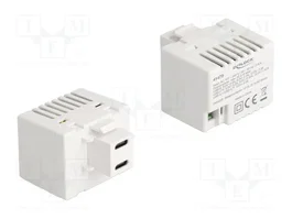 DeLOCK Módulo Keystone con 2 puertos USB Type-C™ PD 20 W blanco