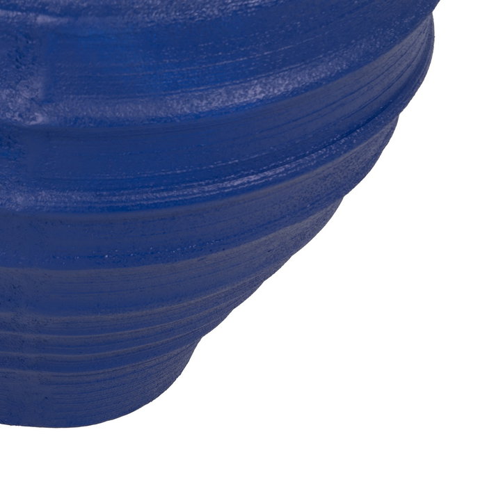 Vasija Azul Oscuro Resina Decoración 56 X 56 X 60 cm
