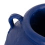 Vasija Azul Oscuro Resina Decoración 56 X 56 X 60 cm