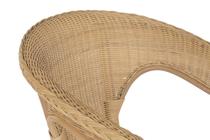 DKD Home Decor Silla Balines Ratán Natural 60 x 78 x 60 cm (2 Unidades)