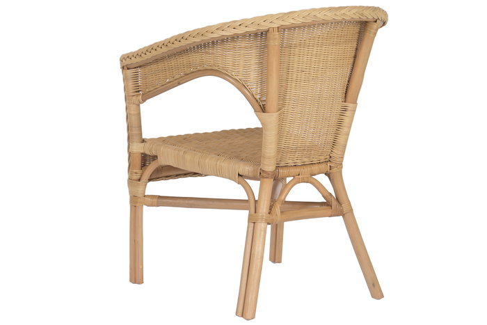 DKD Home Decor Silla Balines Ratán Natural 60 x 78 x 60 cm (2 Unidades)