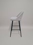 BORDECOR Sillón Tapizado Gris con Estructura Metálica Negra