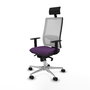 PIQUERAS Y CRESPO Silla de oficina Horna con Mecanismo Sincro, Morado y Blanco