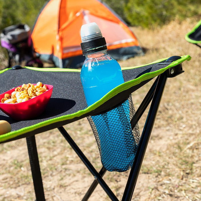 Mesa de Camping Textil Plegable con Funda Cafolby InnovaGoods Mesa de Camping Textil Plegable con Funda Cafolby InnovaGoods