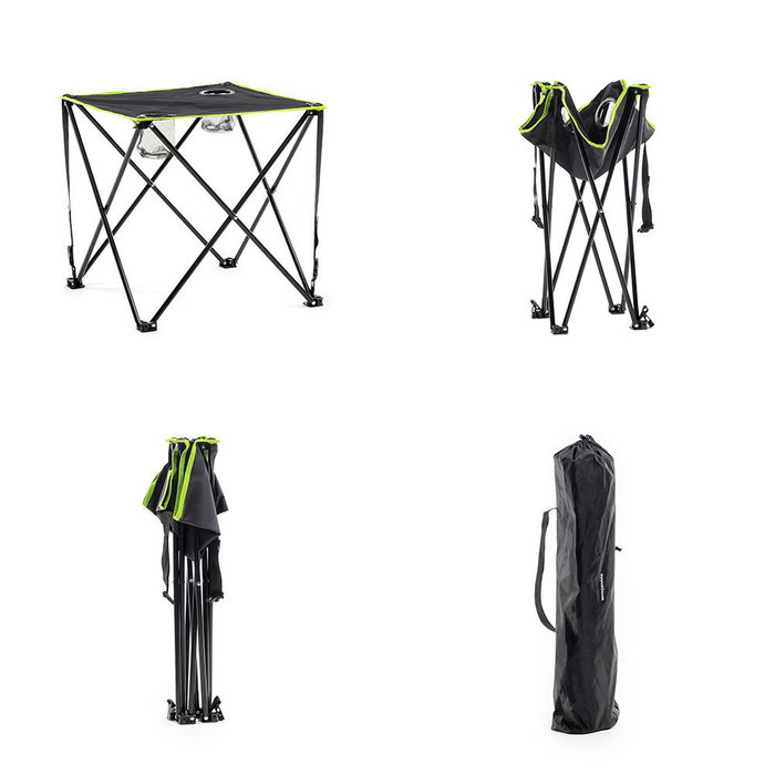 Mesa de Camping Textil Plegable con Funda Cafolby InnovaGoods Mesa de Camping Textil Plegable con Funda Cafolby InnovaGoods
