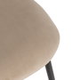 Silla Beige Tejido-Metal Contract 49 X 60 X 81 cm (Set de 4)