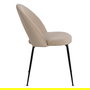 Silla Beige Tejido-Metal Contract 49 X 60 X 81 cm (Set de 4)