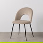 Silla Beige Tejido-Metal Contract 49 X 60 X 81 cm (Set de 4)