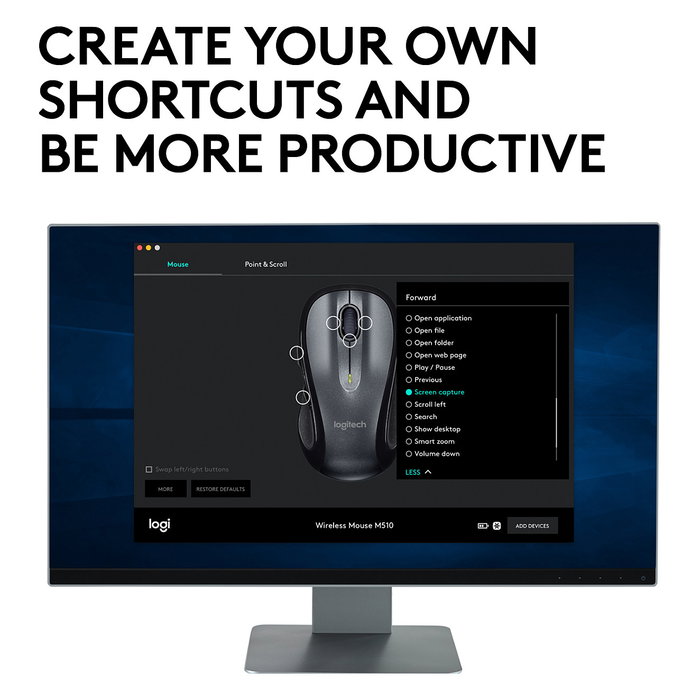 Logitech M510 Ratón Inalámbrico RF Láser Negro Logitech M510 Ratón Inalámbrico RF Láser Negro