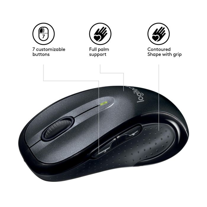 Logitech M510 Ratón Inalámbrico Negro
