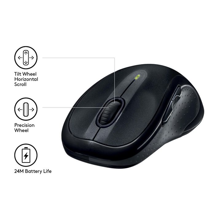 Logitech M510 Ratón Inalámbrico Negro