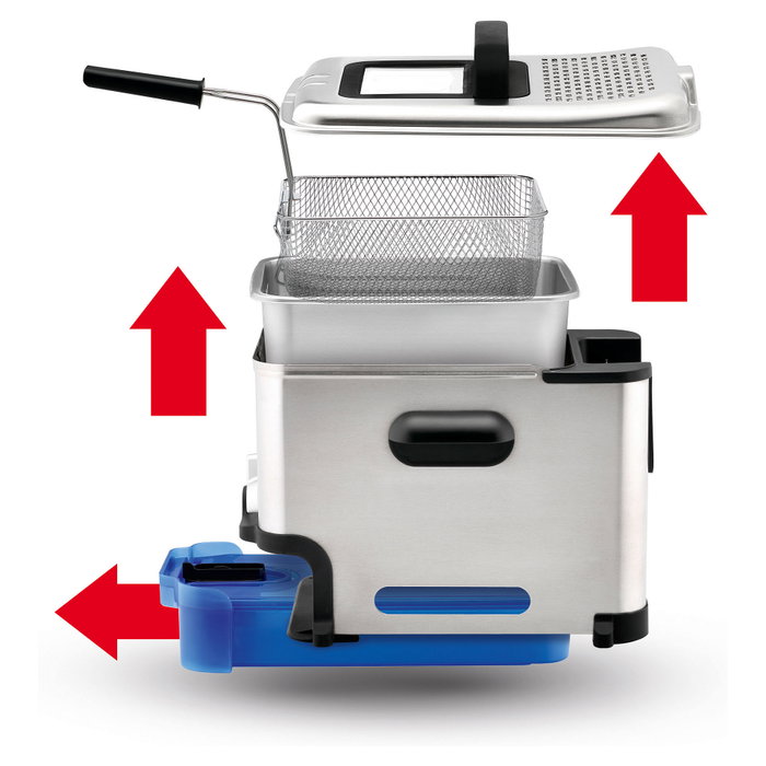 Tefal Oleoclean Pro FR 8040 Inox & Design Freidora 3,5 L 2300 W Tefal Oleoclean Pro FR 8040 Inox & Design Freidora 3,5 L 2300 W