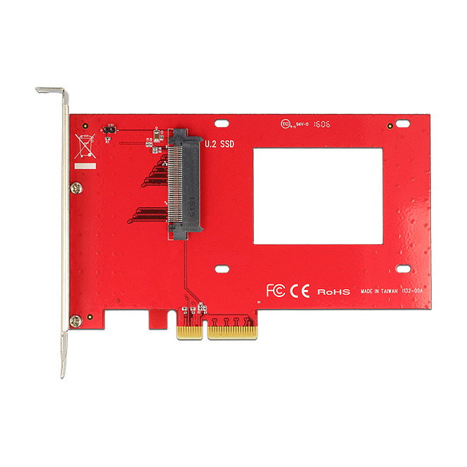 DeLOCK Tarjeta PCI Express con controlador de almacenamiento 1 x NVMe U.2 interno 2.5 pulg. (6.4 cm) DeLOCK Tarjeta PCI Express con controlador de almacenamiento 1 x NVMe U.2 interno 2.5 pulg. (6.4 cm)