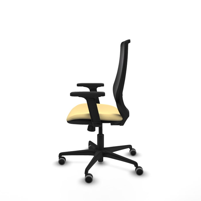 PIQUERAS Y CRESPO Silla de oficina Mardos con mecanismo Sincro, Crema y Negro PIQUERAS Y CRESPO Silla de oficina Mardos con mecanismo Sincro, Crema y Negro