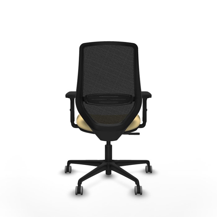 PIQUERAS Y CRESPO Silla de oficina Mardos con mecanismo Sincro, Crema y Negro PIQUERAS Y CRESPO Silla de oficina Mardos con mecanismo Sincro, Crema y Negro