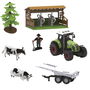 Tachan Set Granja 7 Pzas Con Tractor, Caballos Y Figura T01051