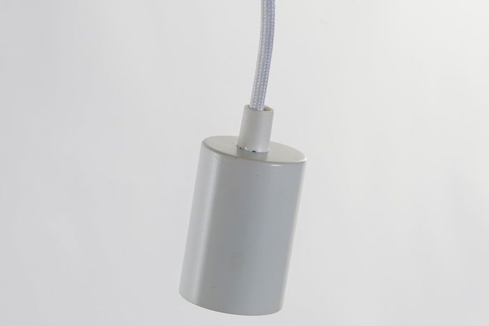 DKD Home Decor Lámpara de Techo Scandi Blanco Negro 2 Unidades 7 x 160 x 100 cm