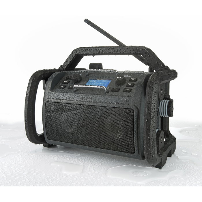 Perfectpro Rockpro Radio de lugar de trabajo Digital DAB+ FM Negro, Rojo