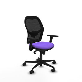 PIQUERAS Y CRESPO Silla de oficina Jorquera Lila y Negro