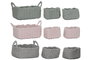 DKD Home Decor Set de 3 Cestas de Cuerda Colección CUERDA Surtido