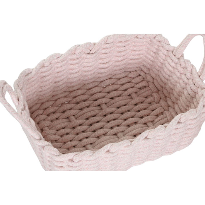 DKD Home Decor Set de 3 Cestas de Cuerda Colección CUERDA Surtido
