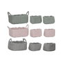 DKD Home Decor Set de 3 Cestas de Cuerda Colección CUERDA Surtido