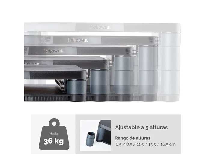 Fellowes Soporte Premium para Monitor 21 pulgadas Grafito