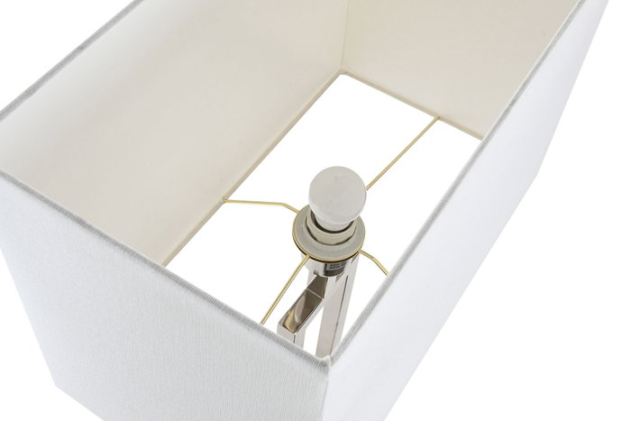 DKD Home Decor Lámpara de sobremesa de acero y mármol cromada DKD Home Decor Lámpara de sobremesa de acero y mármol cromada