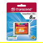 Transcend TS8GCF133 Tarjeta CompactFlash de 8GB MLC, Velocidad 133X, Lectura 50 MB/s, Escritura 20 MB/s, Color Negro