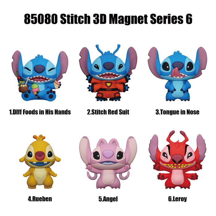 Lilo & Stitch Imáns Stitch 3D Series 6 Blind Pack Expositor (12)