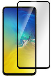 eSTUFF Titan Shield Protector de Pantalla de Vidrio Templado 9H Full Cover para Samsung Galaxy S10e, Resistente a Golpes y Arañazos, Incluye Kit de Limpieza
