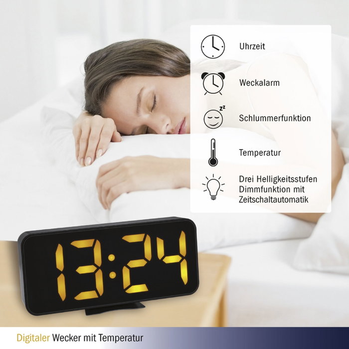 Tfa Reloj Despertador Digital con Dígitos LED Luminosos 60.2027.01 Tfa Reloj Despertador Digital con Dígitos LED Luminosos 60.2027.01