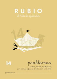 RUBIO Cuaderno A5 Operaciones y Problemas Nº 14 - Divisiones por una cifra (+9 años)