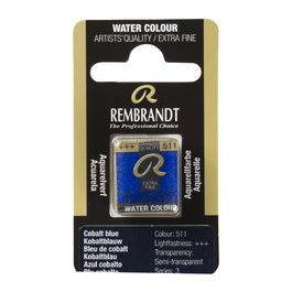 Rembrandt Acuarela en Pastilla Azul Cobalto 511
