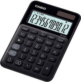 Calculadora Sobremesa Casio 12 Digitos Ms-20Uc Negro