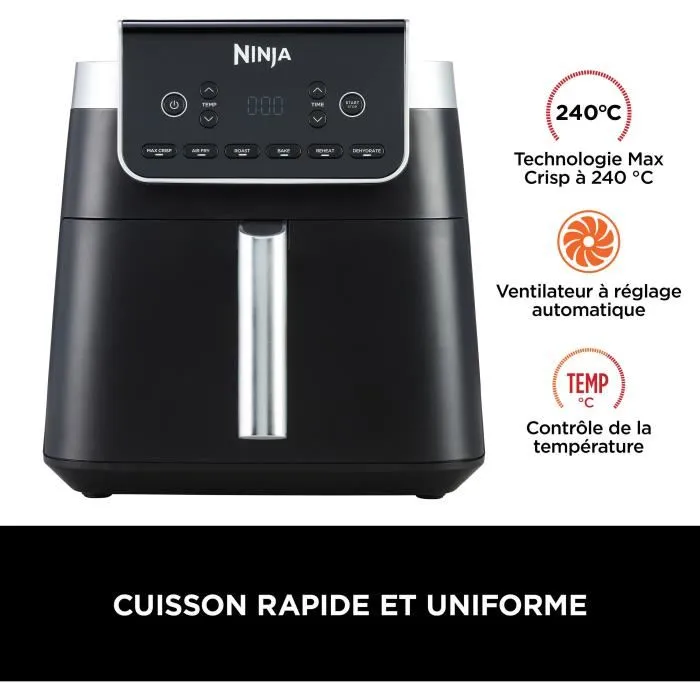 Ninja Freidora Max AF180EU 2000 W Negra Temperatura Variable Ninja Freidora Max AF180EU 2000 W Negra Temperatura Variable