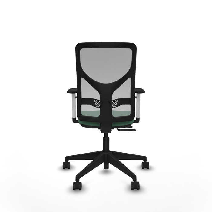 PIQUERAS Y CRESPO Silla de oficina Motilla Sincro/Traslack Verde esmeralda y Gris