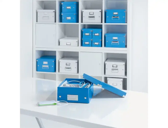 Leitz Caja CD Click&Store Azul 143x147x352 mm