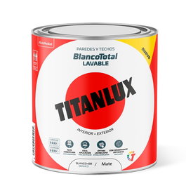 Titanlux Pintura plástica acrílica estirenada Blanco total 0,75 l
