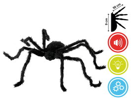 Araña Gigante Andante Con Luz, Sonido Y Movimiento 100 cm Decoración Halloween